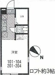 ハーミットクラブハウス追浜Ｂ棟の物件間取画像